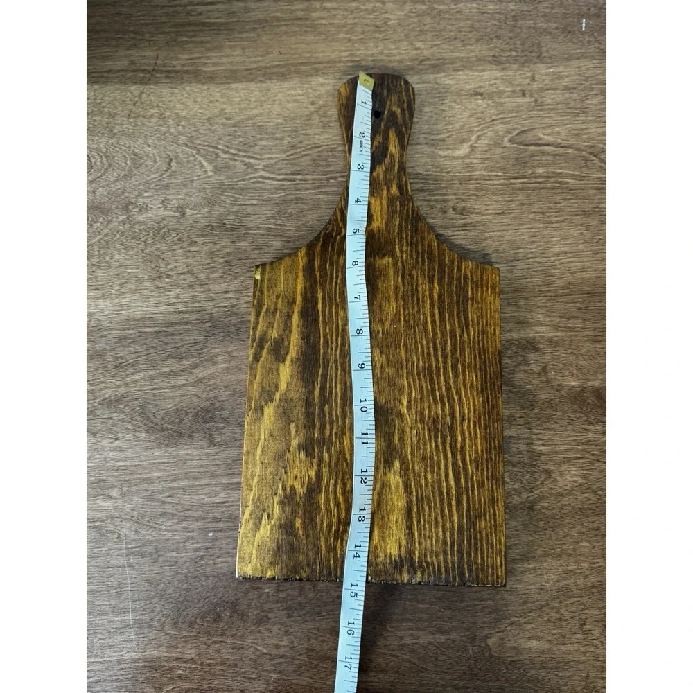 VTG Hand Painted Harvest Fruit Wall Hanging Wooden Cutting Board Cottage Core